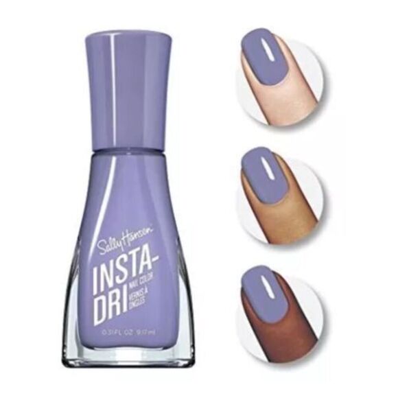 Lot Of 4 NEW Sally Hansen Insta-Dri Nail Polish Leapin' Lilac Fast Drying - Picture 1 of 4